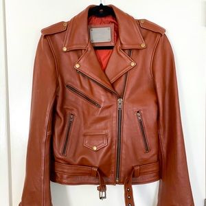 Understated Leather Boho Moto Jacket